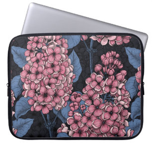 Capa Para Notebook Lilás rosa com azul escuro