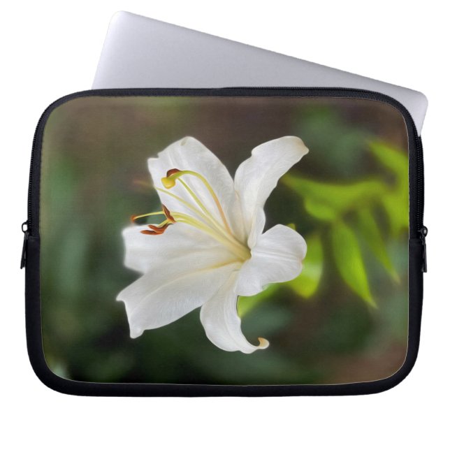 Capa Para Notebook Lily branca-selvagem (Frente)