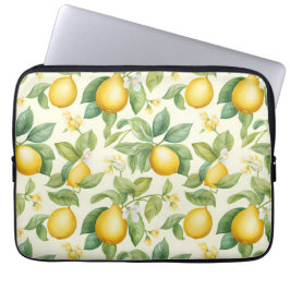 Capa Para Notebook Limão-Blossomo-do-Mediterrâneo Citrus