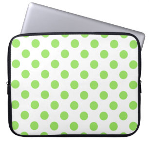 Capa Para Notebook Limão e bolinhas brancas