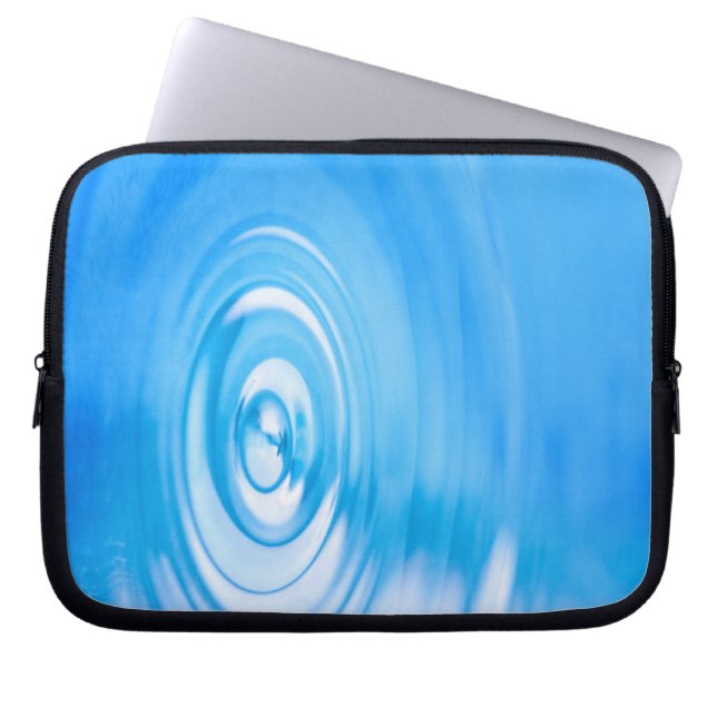 Capa Para Notebook Limpe ondinhas da água azul (Frente)