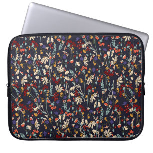 Capa Para Notebook Linda vintagem Padrão floral em muitos tipos