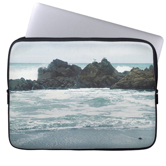Capa Para Notebook Linda vista de praia.... (Frente)