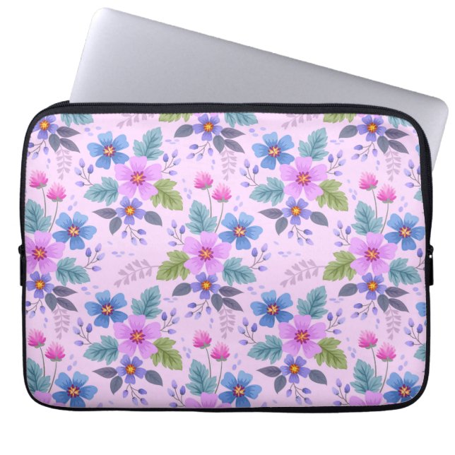 Capa Para Notebook Lindas Flores Padrão Floral-36841 (Frente)