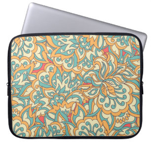 Capa Para Notebook lindas flores, padrão perfeito. colheita floral