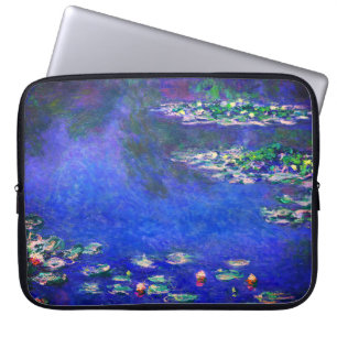 Capa Para Notebook Lindas Lírios de Água Antigos por Claude Monet