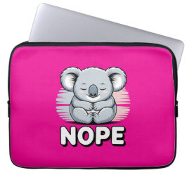 Capa Para Notebook Lindo coala dormindo “Não” desenho animado engraça