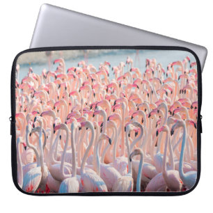 Capa Para Notebook Lindo e selvagem - Flamingosflock,maior,rosa,d