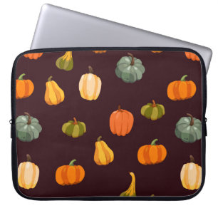 Capa Para Notebook Lindos antecedentes do outono com abóboras colori