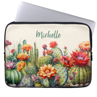 Capa Para Notebook Lindos Cactos Flores