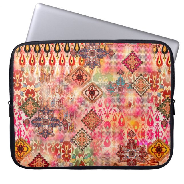 Capa Para Notebook Lindos padrões étnicos sem costura em Abstrato dig (Frente)