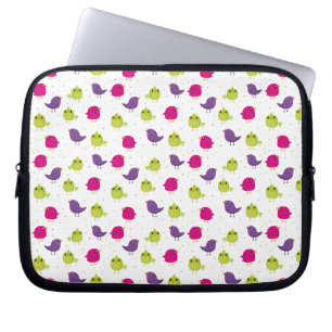 Capa Para Notebook Lindos pássaros coloridos