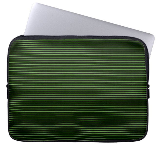 Capa Para Notebook Linhas mínimas verdes (Frente)