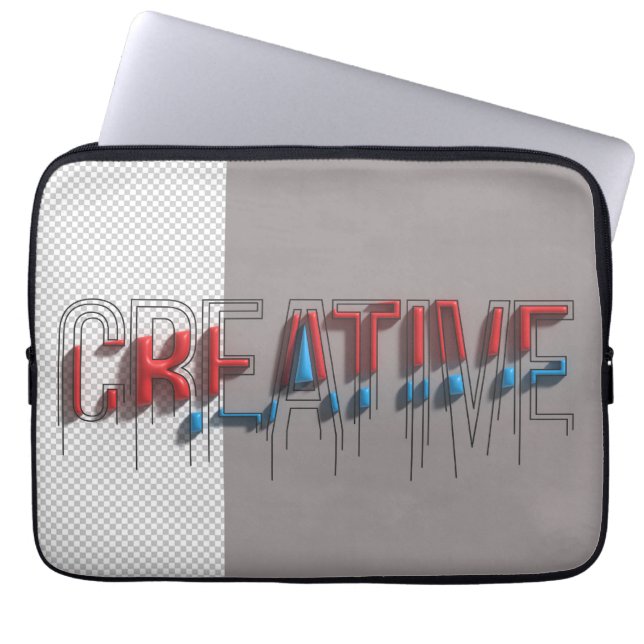 Capa Para Notebook Linhas Negrito, Vida Negrito - Bolsa de laptop Cri (Frente)
