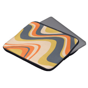 Capa Para Notebook Linhas onduladas retrorreflectoras - Laranja, Mari