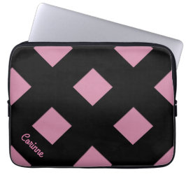 Capa Para Notebook Linhas pretas Pastel do cruzamento geométrico com