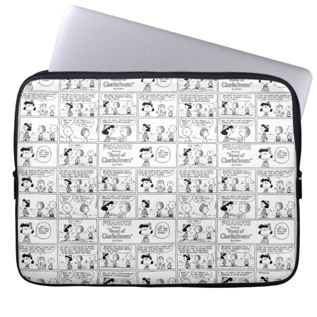 Capa Para Notebook Linus diz à Lucy que ela é Crabby (Frente)