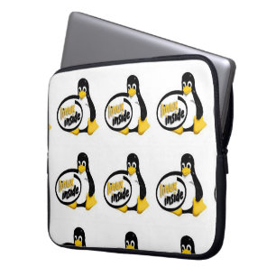 Capa Para Notebook LINUX DENTRO de Tux o logotipo do pinguim de Linux