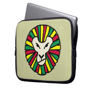 Capa Para Notebook Lion Rastafarian Flag