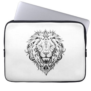 Capa Para Notebook Lion Wild Animal Nature Illustration Art Tattoo