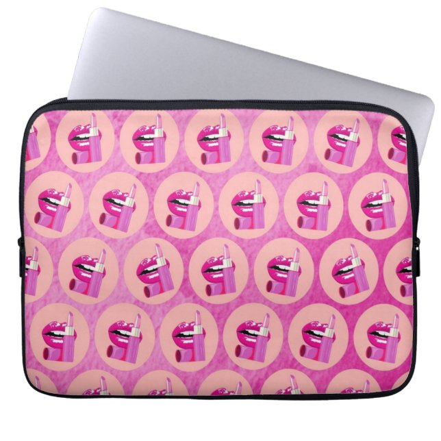 Capa Para Notebook Lips Laptop Sleeve (Frente)