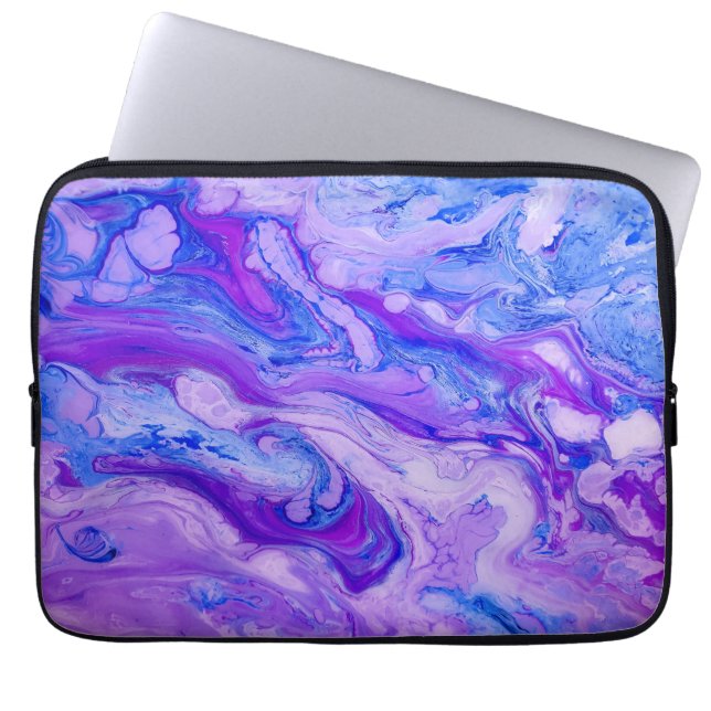 Capa Para Notebook líquido psicodélico roxo (Frente)