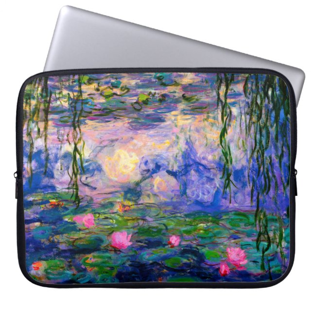 Capa Para Notebook Lírios de água v3 de Monet (Frente)