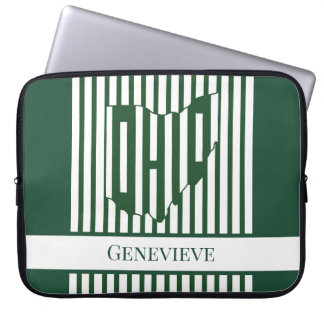 Capa Para Notebook Listra Verde de Ohio