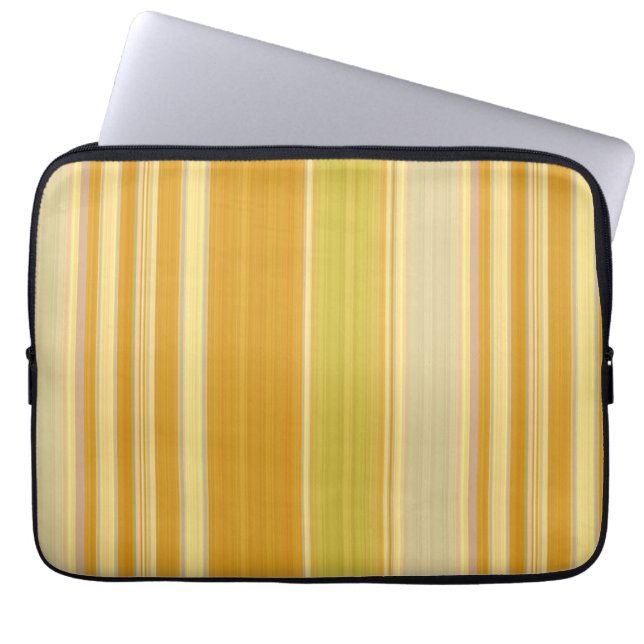 Capa Para Notebook Listras Amarelas Ensolaradas (Frente)
