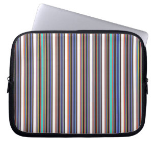 Capa Para Notebook Listras azuis pretas fofas