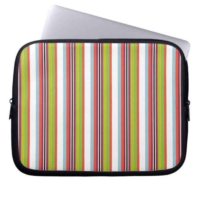 Capa Para Notebook Listras coloridas mágicas (Frente)