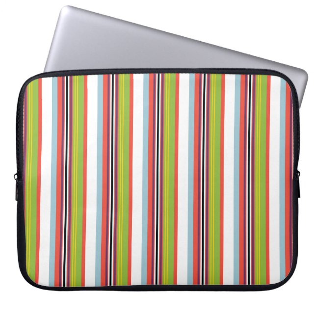 Capa Para Notebook Listras coloridas mágicas (Frente)
