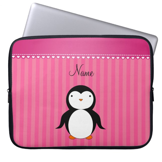 Capa Para Notebook Listras conhecidas personalizadas do rosa do (Frente)
