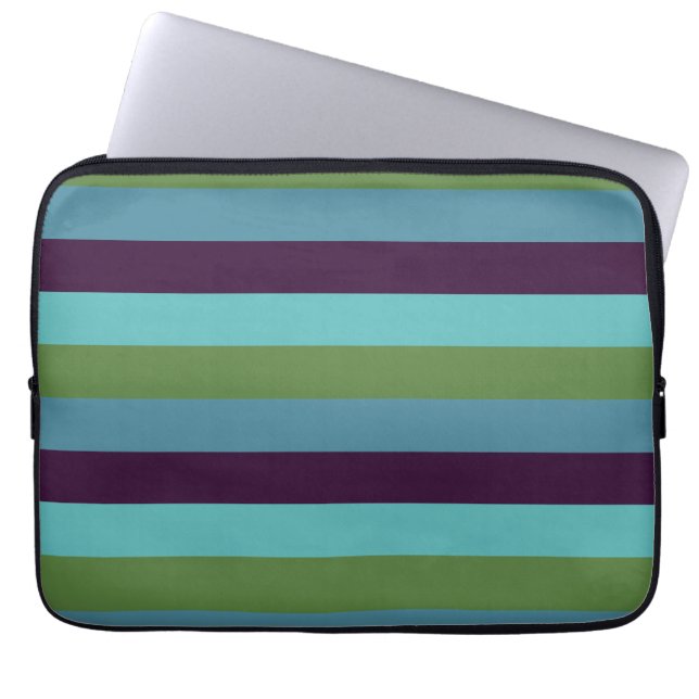 Capa Para Notebook Listras de harmonia costeira (Frente)