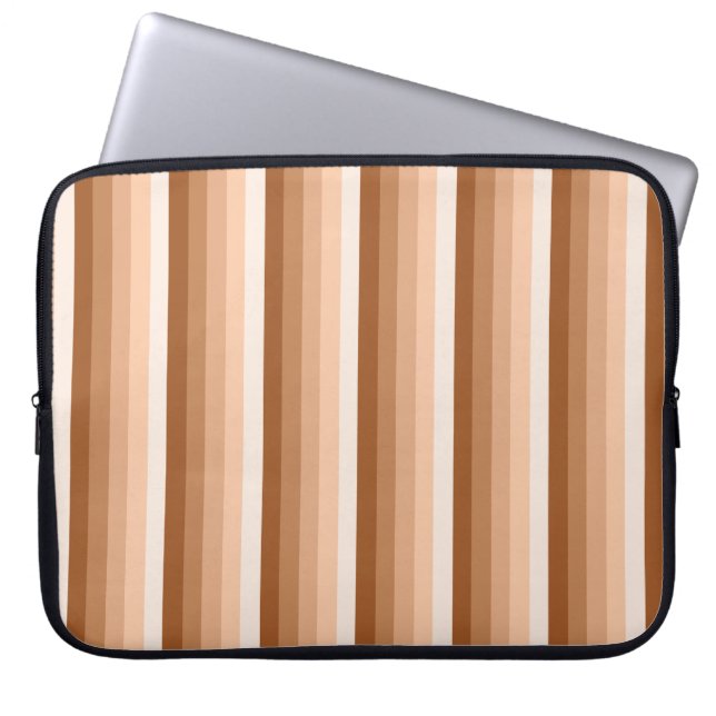 Capa Para Notebook Listras de sombra laranja queimadas (Frente)