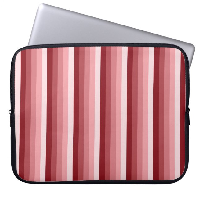 Capa Para Notebook Listras de sombra vermelha (Frente)