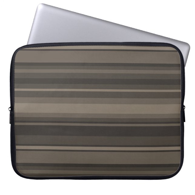 Capa Para Notebook Listras de taupe (Frente)