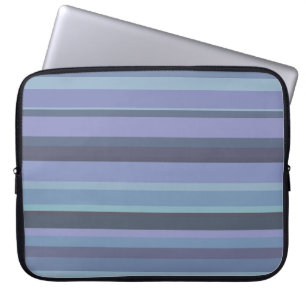 Capa Para Notebook Listras horizontais de cinza azul