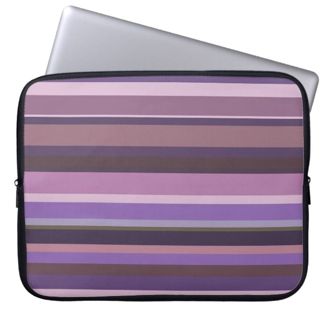 Capa Para Notebook Listras horizontais Mauve (Frente)