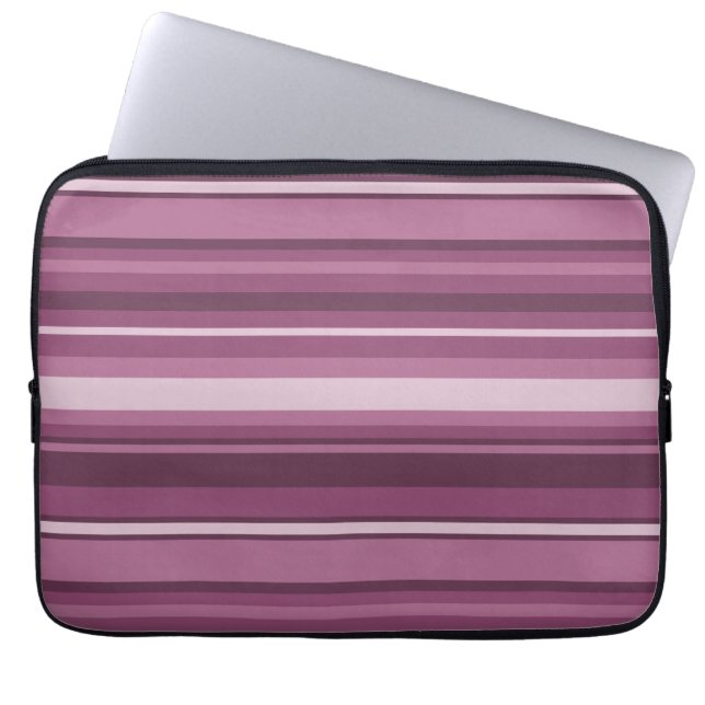 Capa Para Notebook Listras Mauve (Frente)