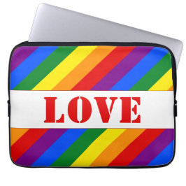 Capa Para Notebook Listras personalizadas da bandeira arco-íris LGBTQ