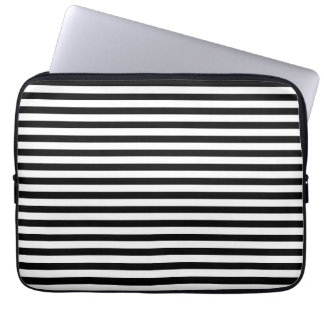 Capa Para Notebook Listras preto e branco clássicas