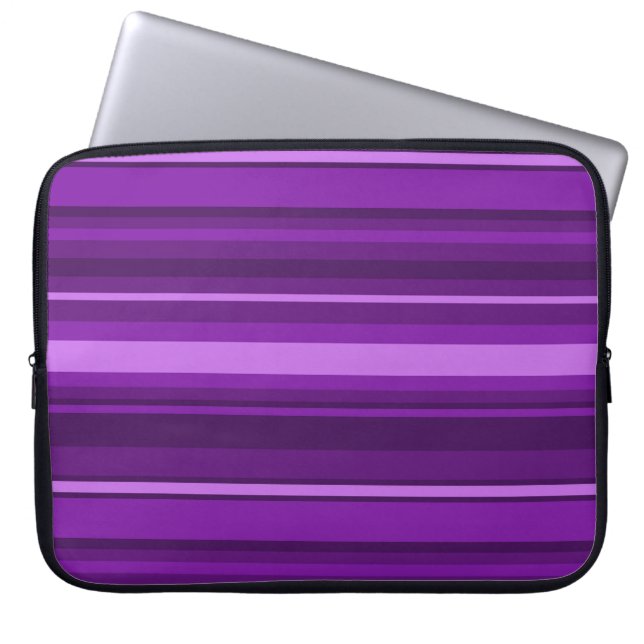 Capa Para Notebook Listras roxas (Frente)