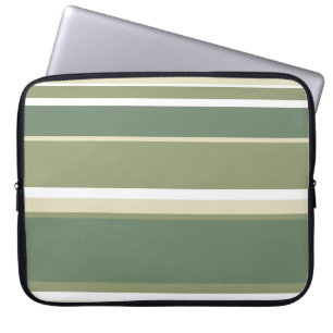 Capa Para Notebook listras verdes-oliva