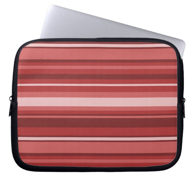 Capa Para Notebook Listras vermelhas (Frente)