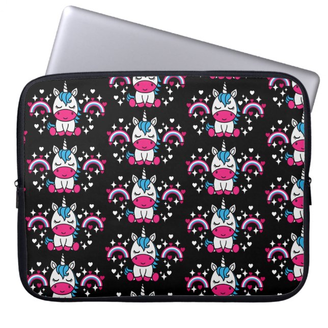 Capa Para Notebook Little Girls Unicorn Pony (Frente)