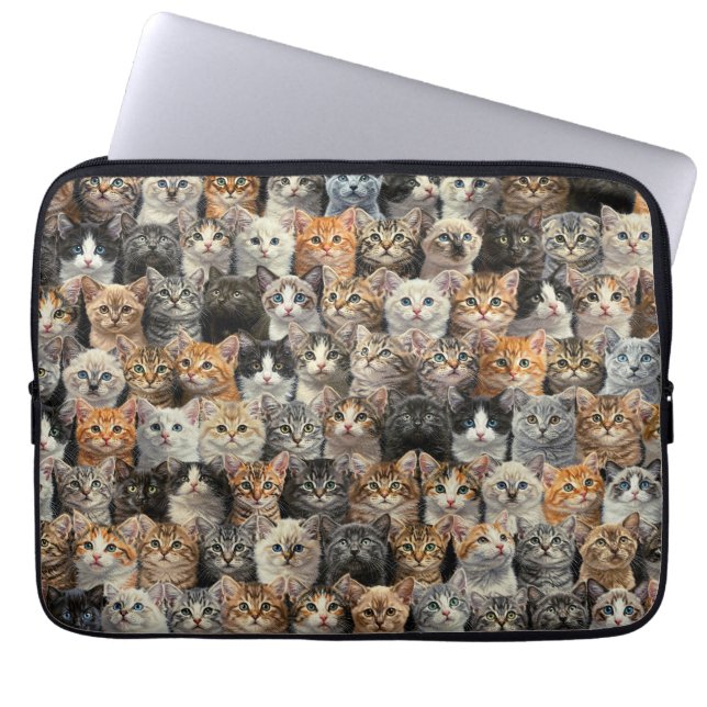 Capa Para Notebook Little Kittens Parade  (Frente)