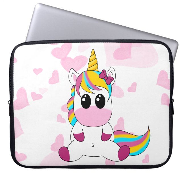 Capa Para Notebook Little Unicorn (Frente)