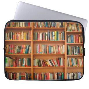 Capa Para Notebook Livros em Segundo Plano