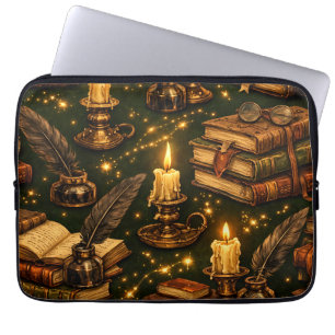 Capa Para Notebook Livros Mágicos da Dark Academia Vintage